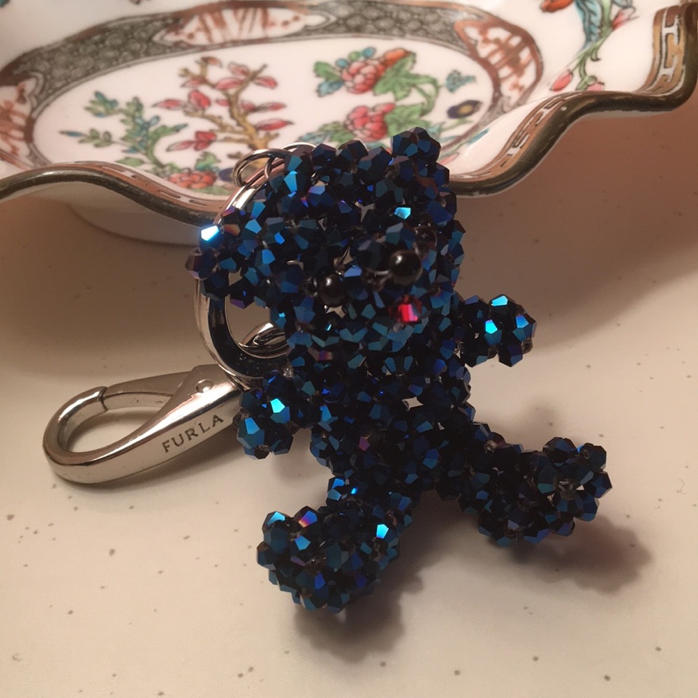 Jeweled bear keychain